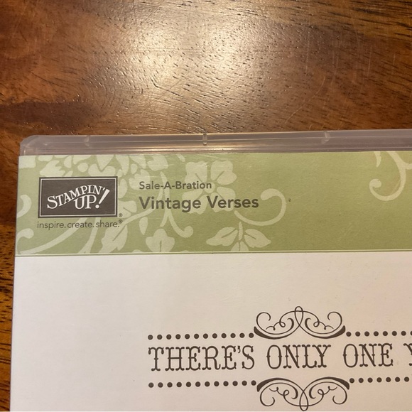 Stampin Up! Vintage Verses set of 4 clear mount stamp set - Picture 4 of 5